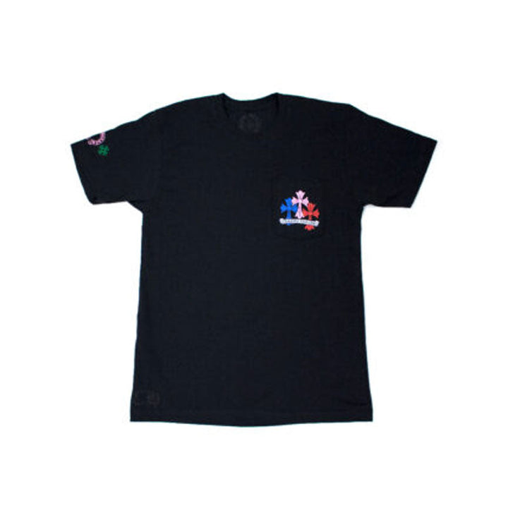 Chrome Hearts Multi Color Cross Cemetery T-Shirt – Black